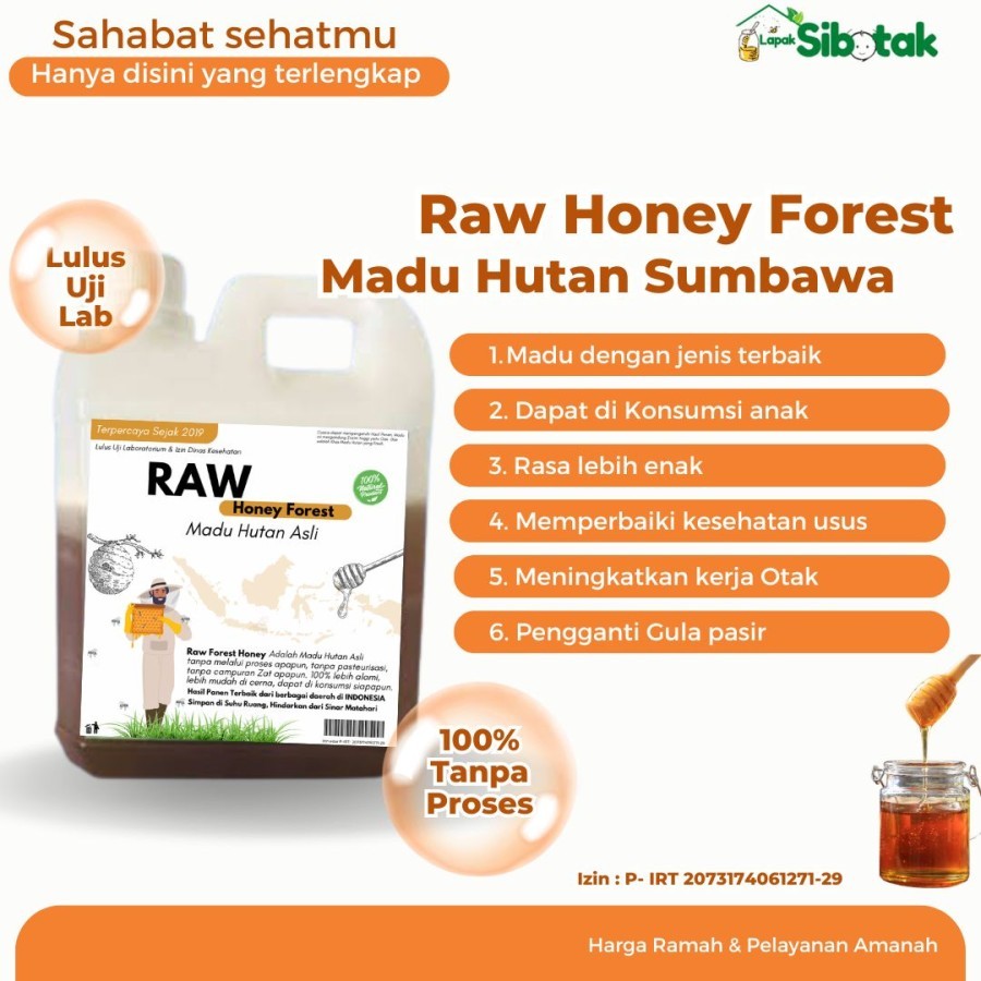 

MADU HUTAN SUMBAWA 1KG / RAW HONEY FOREST