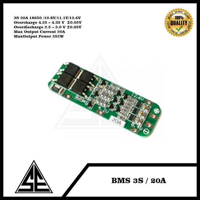 ARDUINO BMS 2S/20A