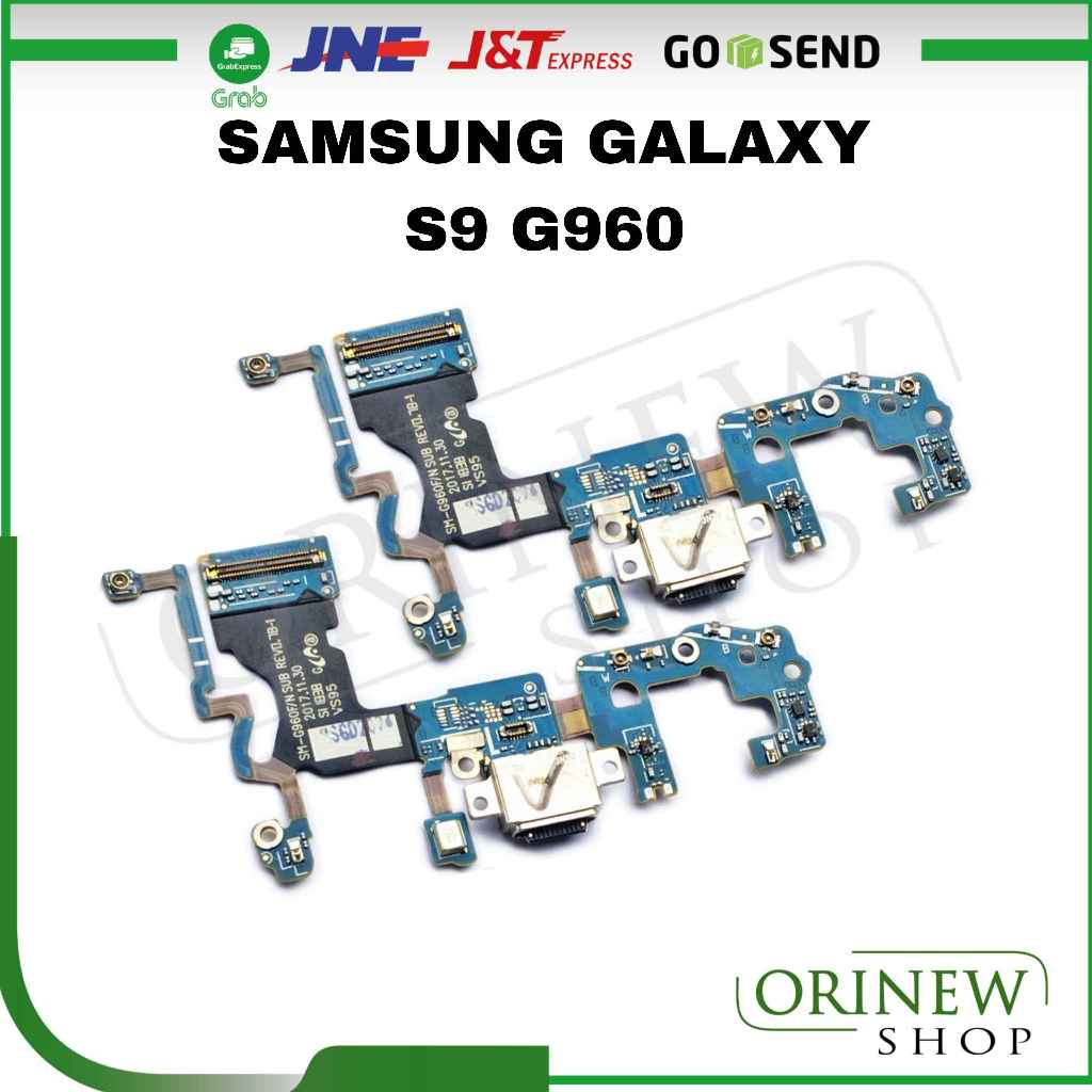 Pcb Board Usb Konektor Samsung S9 G960 G960F Connector Charger Papan Mic Ori