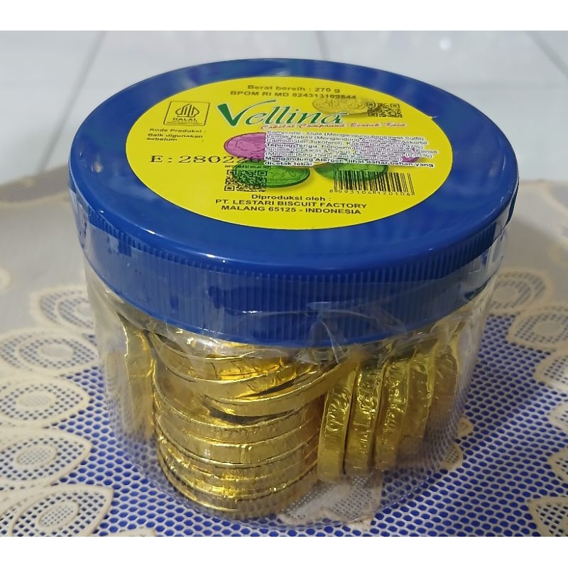 

COKLAT COIN VELLINA 270 GRAM
