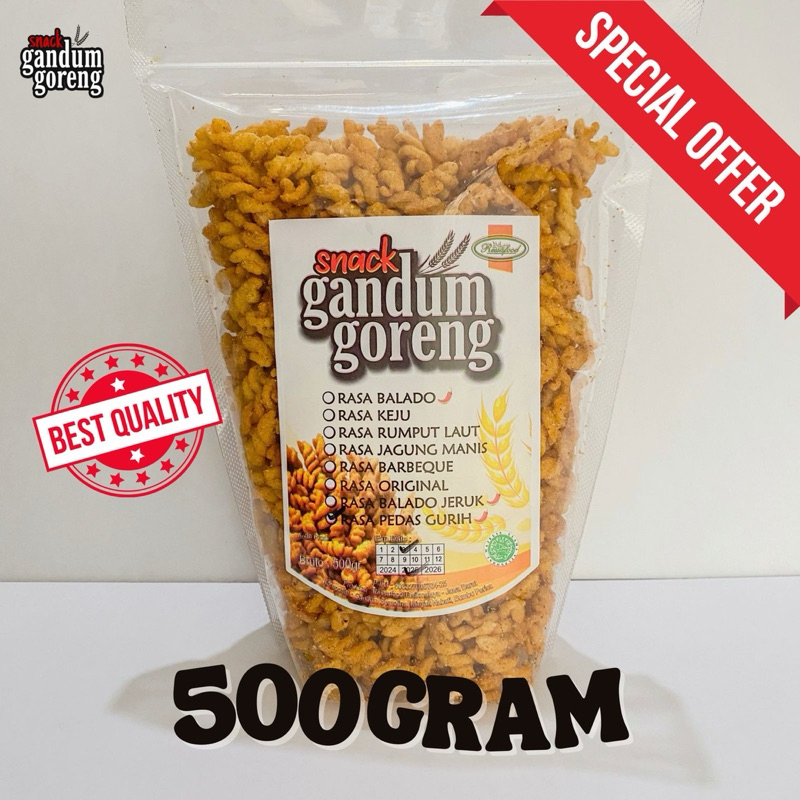 

Gandumgoreng 500gr khusus reseller