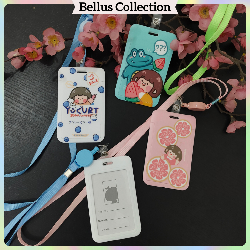 

GANTUNGAN NAME TAG ID CARD LANYARD PREMIUM ✨MODEL RORO JUMP✨ ID CARD HOLDER CAMPUS STUDENT PVC CARD