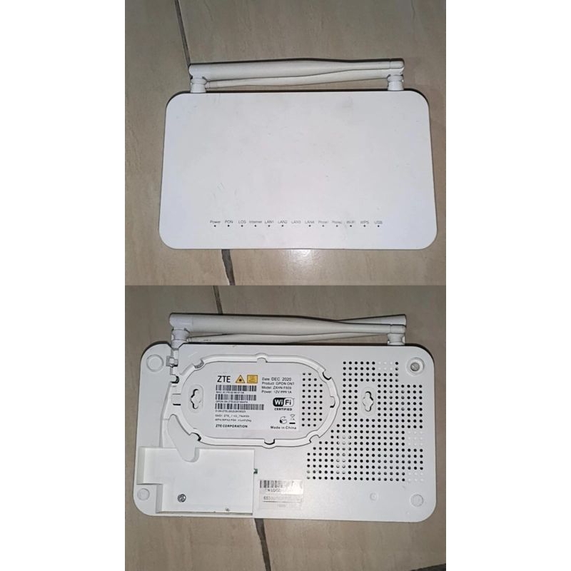 ZTE f609 V3  port hijau