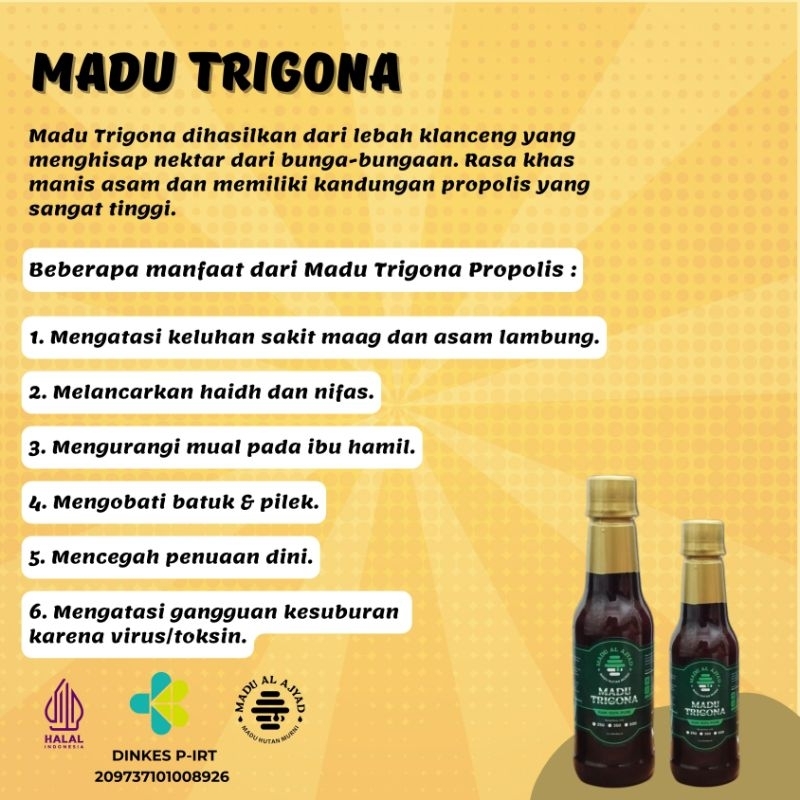 

Madu Trigona Propolis 500ml