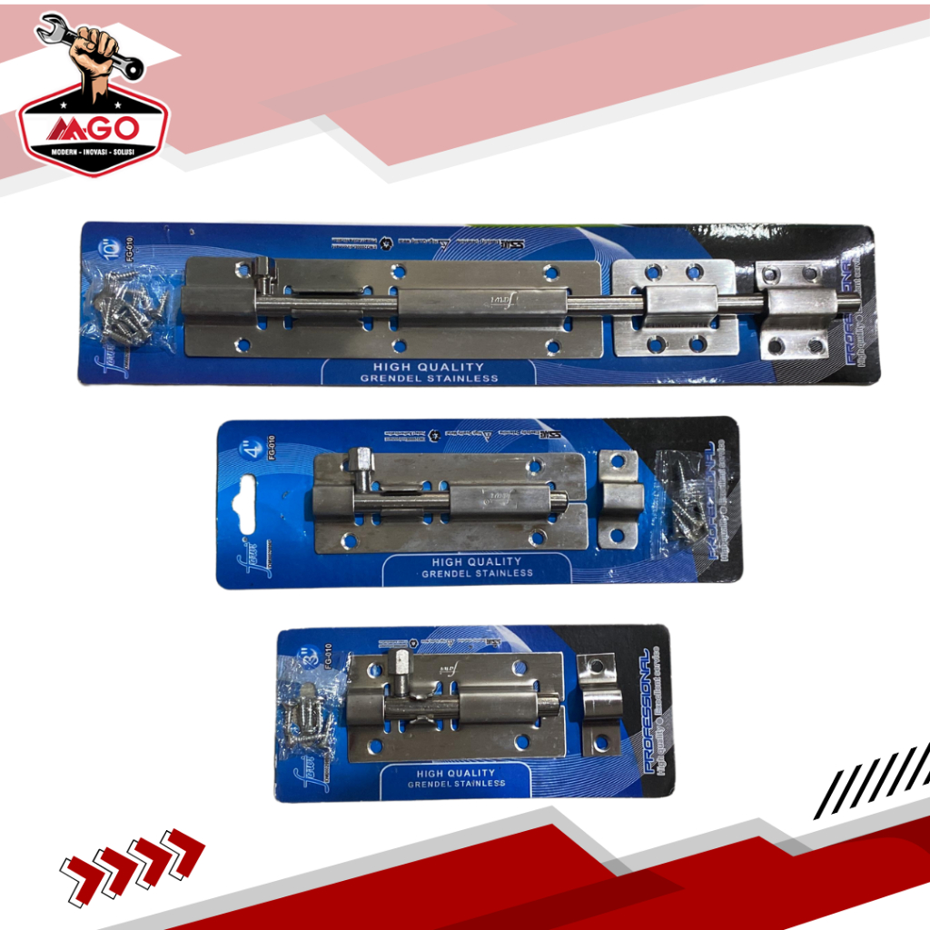Fawi Selot / Grendel Stainless Steel / Selot Pintu / Selot Jendela / Grendel Pintu / Grendel Jendela