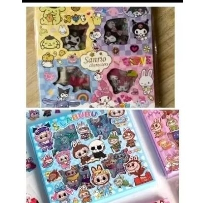 

stiker labubu dan sanrio