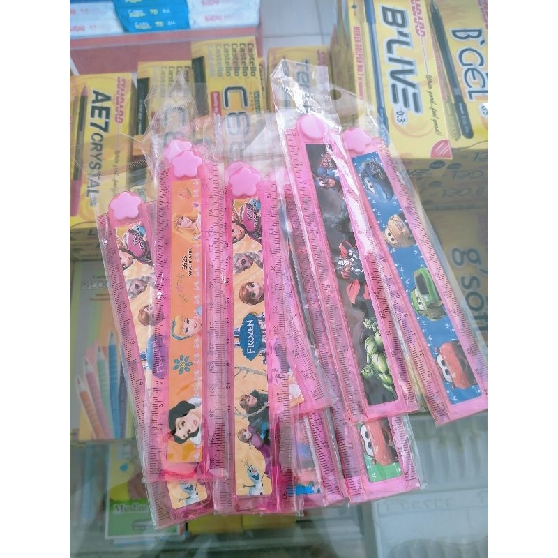 

penggaris lipat karakter