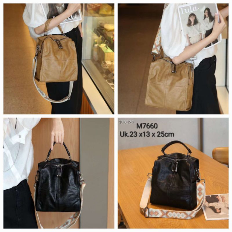 Mojito Bag 3 Varian Cek | Tas 3in1 Fashion Pria / Wanita Tas Import *M7660