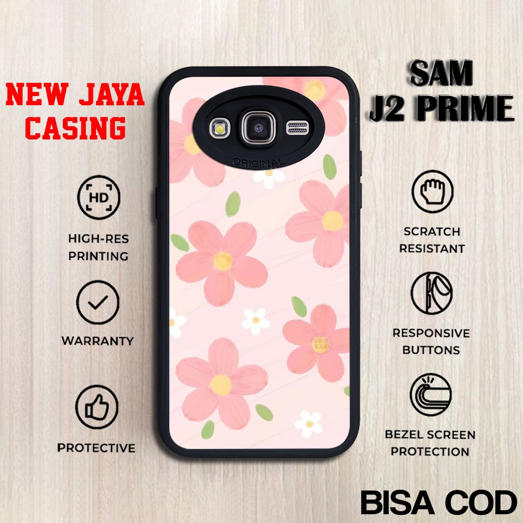 Casing Samsung J2 Prime Terbaru Flower 2 Case J2 Prime Termurah Hardcase Softcase Glossy Terlaris