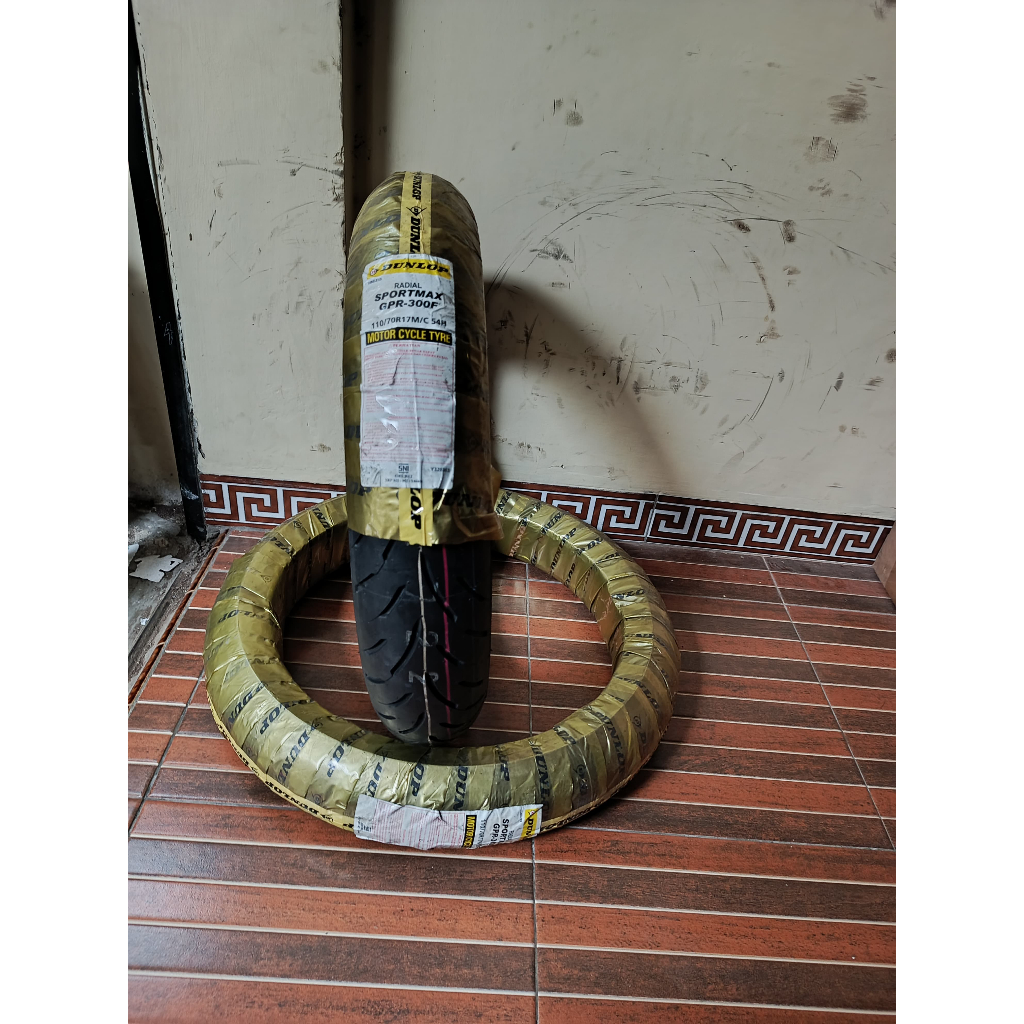 Ban Motor Ukur 110/70-17 Tubeless Ban Dunlop GPR 300 Ring 17 TL