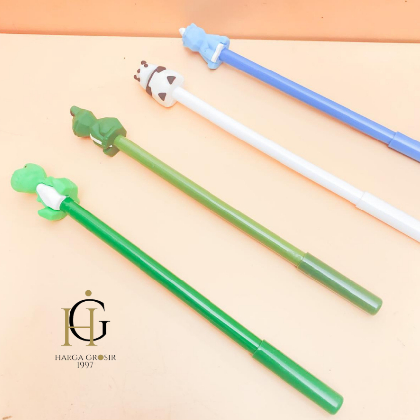 

PULPEN GEL 4PCS/8PCS/12PCS ANIMAL DINO PANDA PENA LUCU IMUT KADO UNIK KOREA AESTHETIC BISA COD