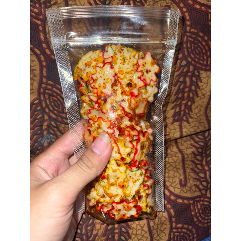 

Seblak kering pedas daun jeruk