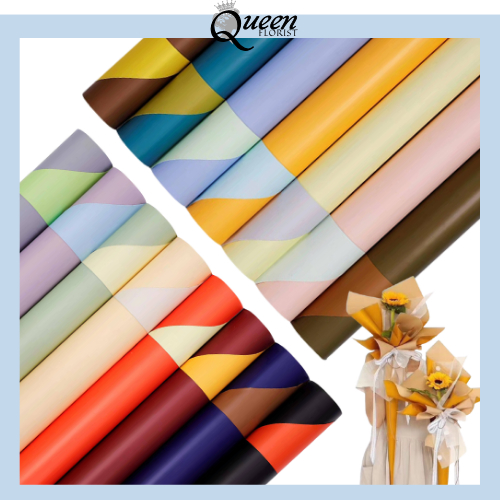 

Bicolor Cellophane Kertas Buket Bunga Dua Warna Wrapping Paper Ecer Lembaran 6200
