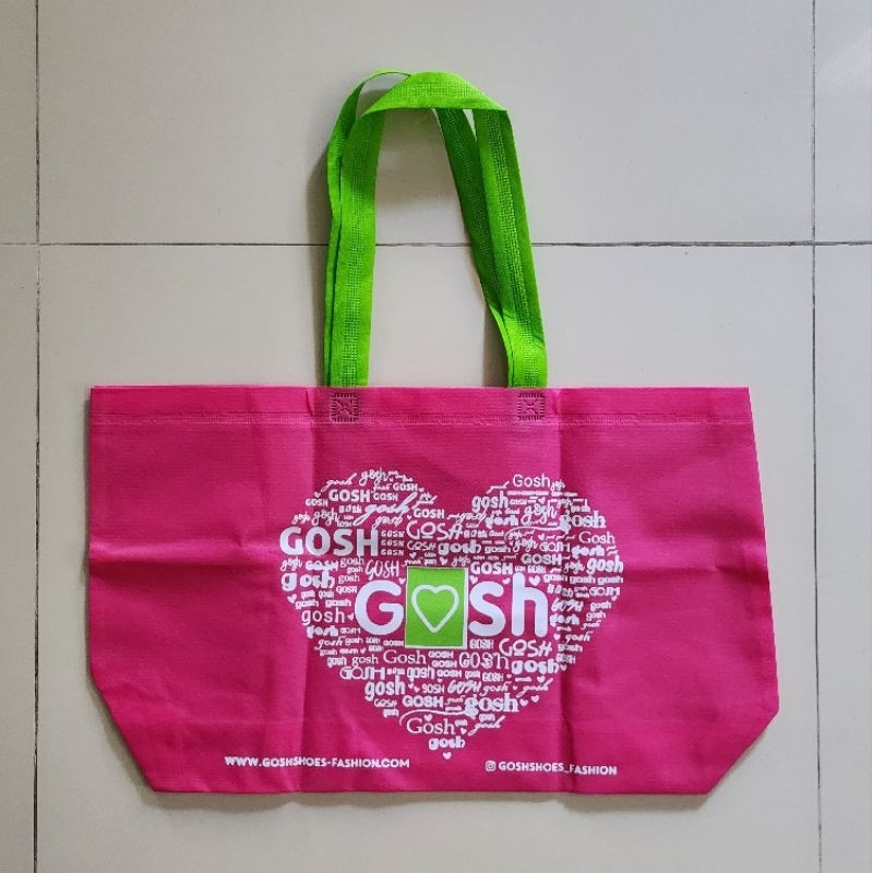 tas / goodie bag sepatu sandal gosh ori kain masih baru
