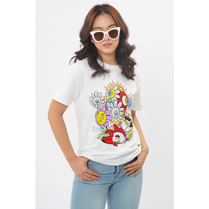 [PRELOVED] Off-white Muklay Judet Oversized Graphic Tee from Cottonink / Kaos T-Shirt Print Muklay A