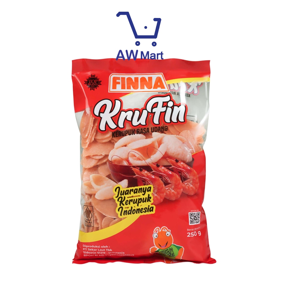 

KRUFIN 250 GRAM - KRUPUK RASA UDANG FINNA - KERUPUK UDANG FINNA