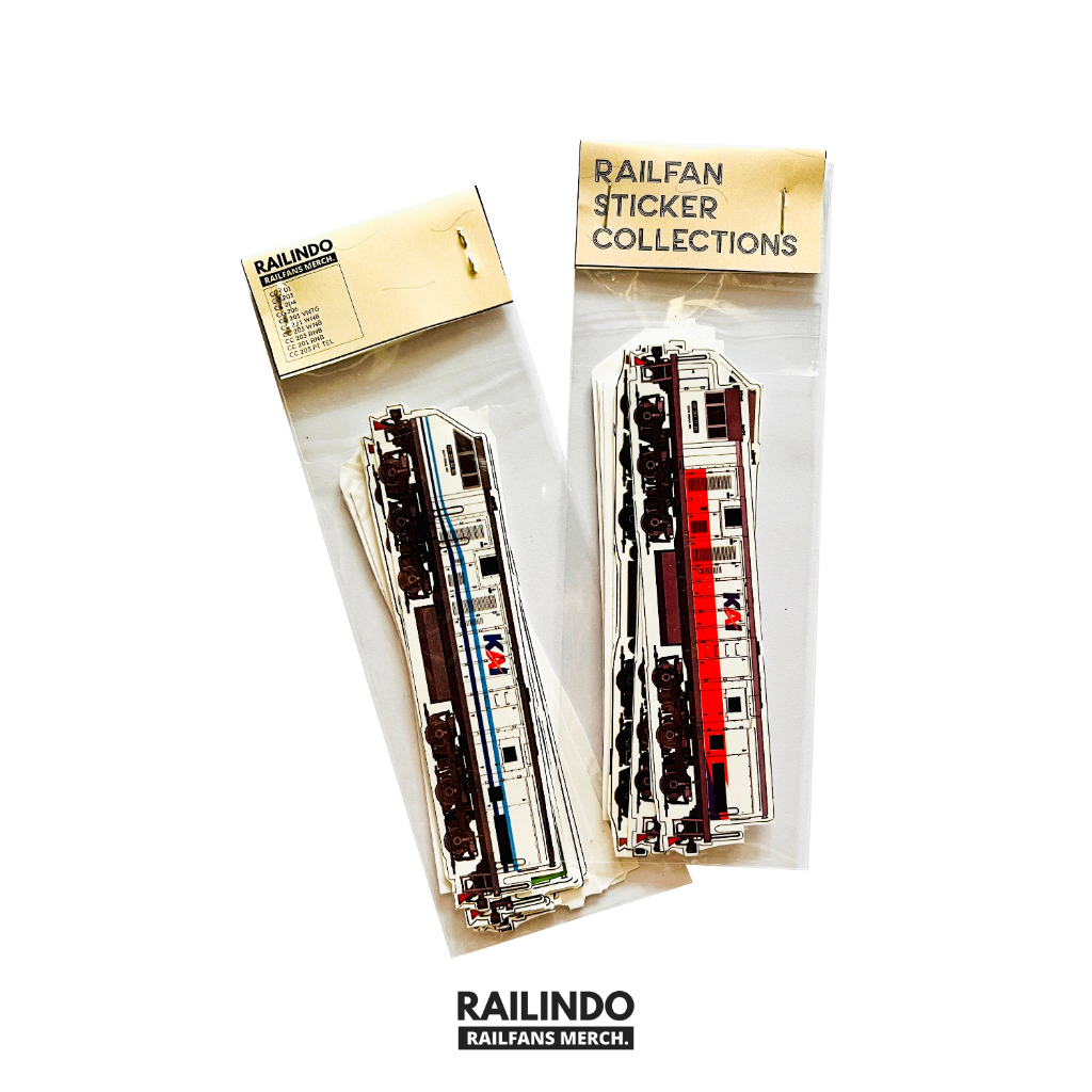 

Railindo - Stiker Koleksi Macam-Macam Kereta Api Indonesia - Indonesian Train Series Stickers (Loko Panjang)