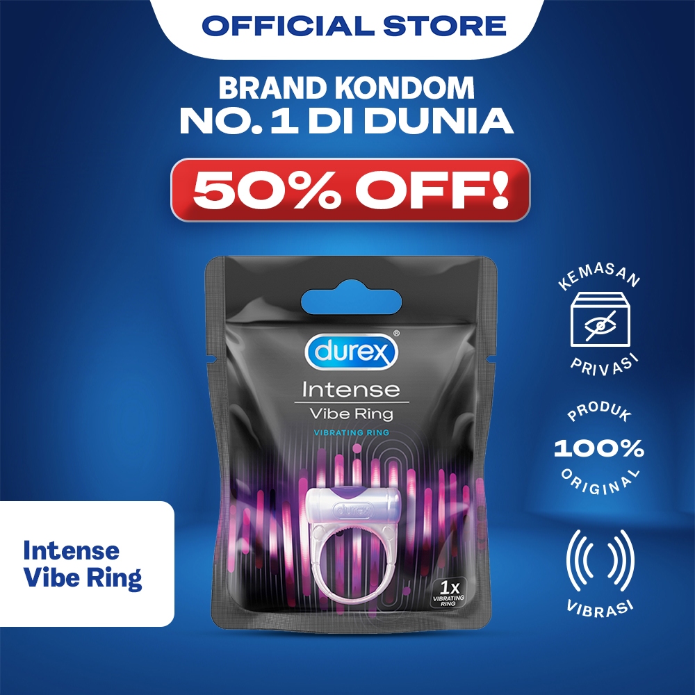 Durex Intense Vibration Ring - Cincin Getar Alat Bantu Pria & Wanita