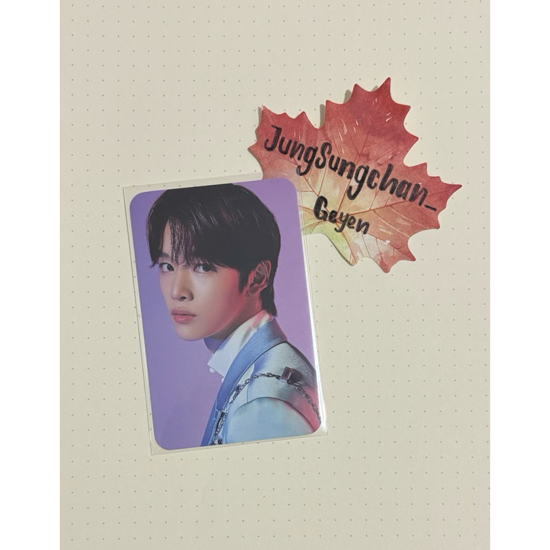 PC PHOTOCARD SUNGCHAN OFFICIAL RIIZE NCT AR TICKET SCRAPBOOK