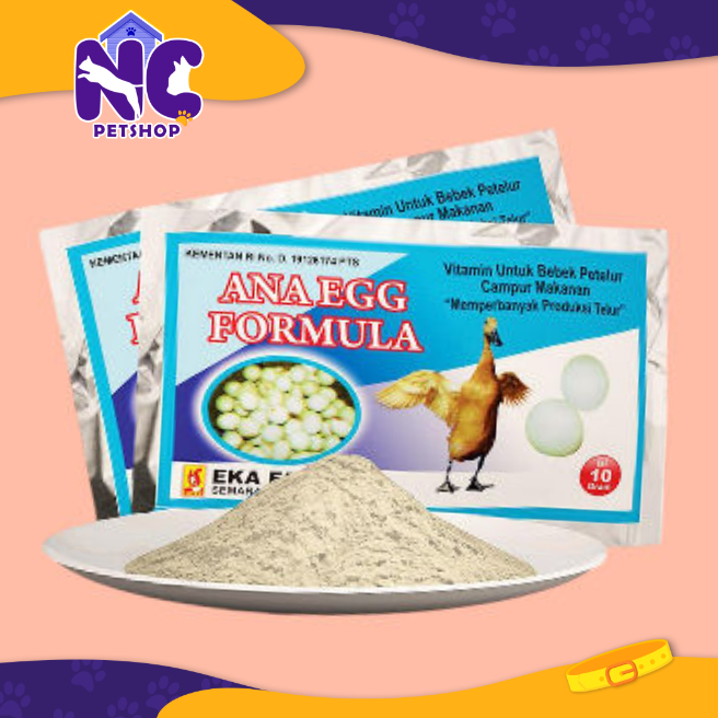 ANA EGG EKA FARMA 10 GRAM - Vitamin Bebek meningkatkan produksi & kualitas telur bebek, itik angsa