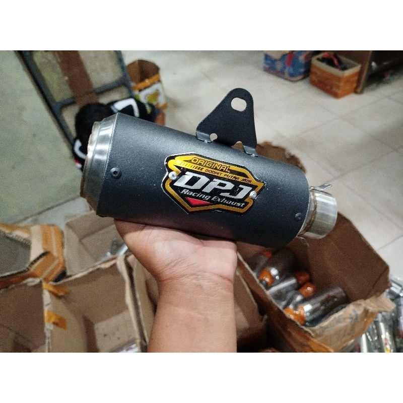 KNALPOT RACING DPJ GP1 SLENCER KNALPOT RACING DPJ BLACK COTING GP1 KNALPOT DRAG DPJ GP1 SLENCER KNAL