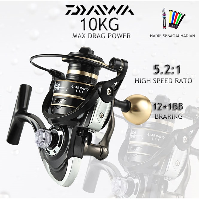 Indonesia Spot DAIWA Reel Pancing Penjualan Panas Reel Pancing Reel Pancing Laut Reel Pancing Murah 