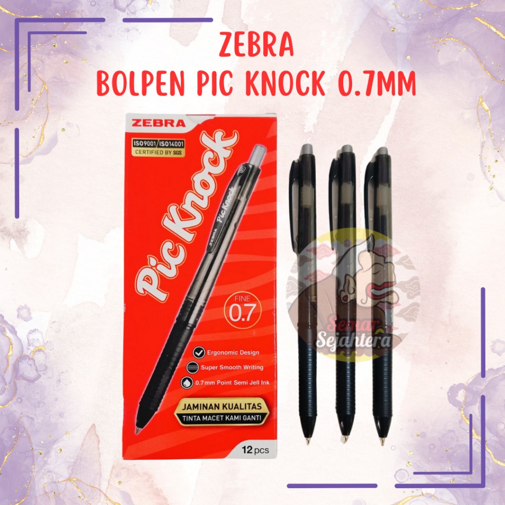 

[PCS] BOLPEN / PULPEN PIC KNOCK ZEBRA 0.7 MM*