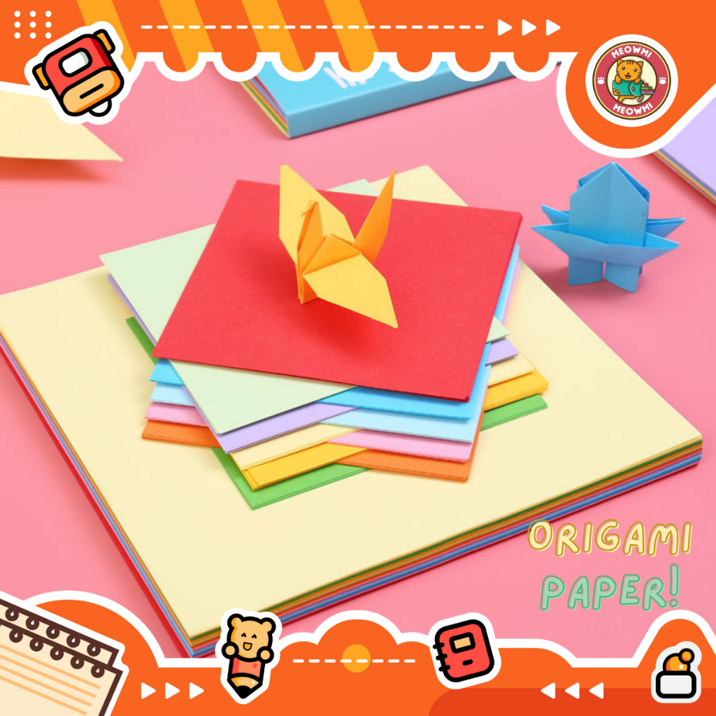 

Kertas Origami Kertas Lipat 2 Sisi Warna Warni Kerajinan Tangan DIY0003