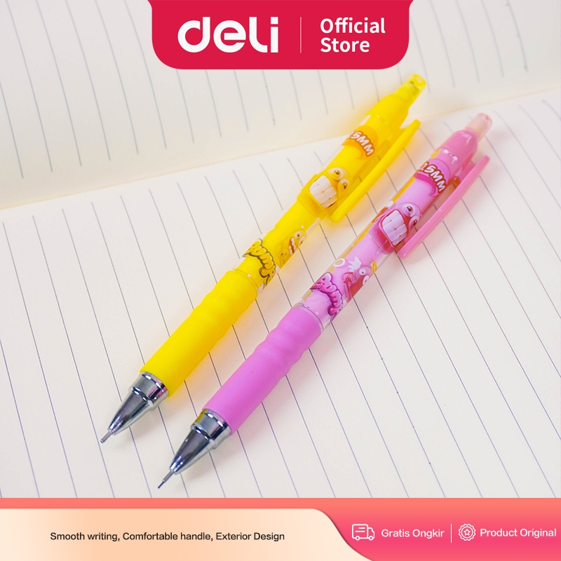 

Deli Pensil Mekanik Sekolah Lucu ATK/ Mechanical Pencil 0.5mm pensil cetek IP311