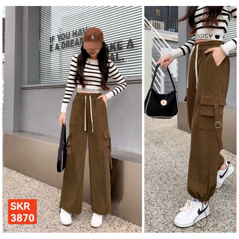 celana cargo kulot kodorai 3870 pinggang karet / celana cordoray / celana kulot kodorai / kodorai
