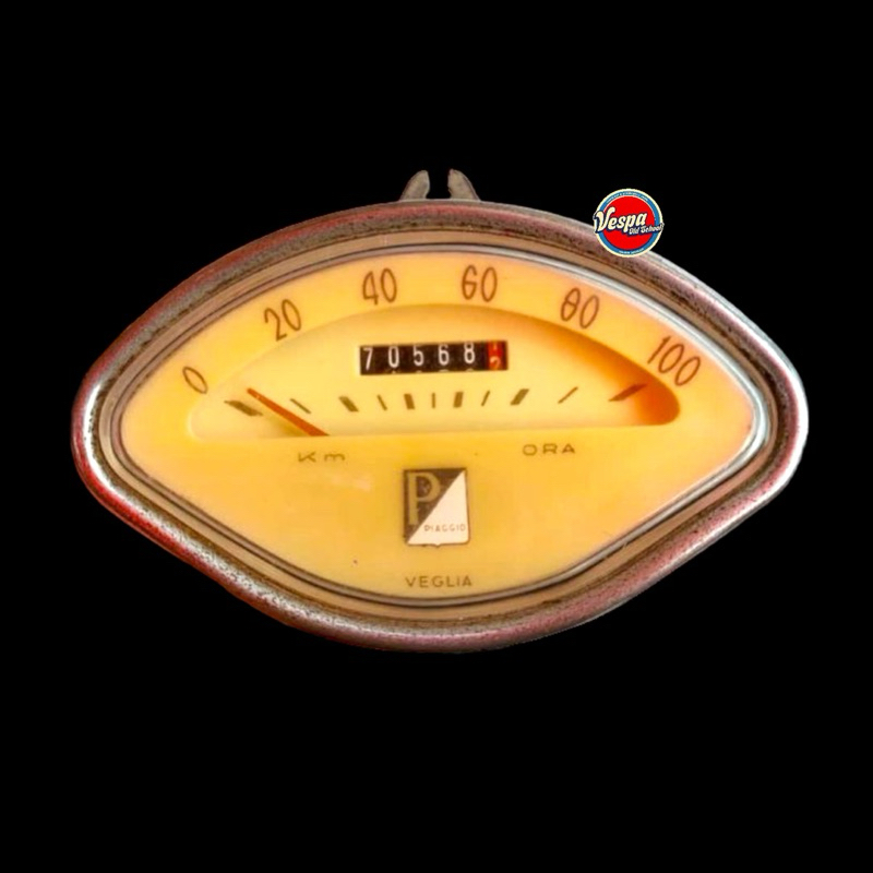 Speedometer Oval P/ 100KM Original Vespa VBB1-2 GL Granlusso