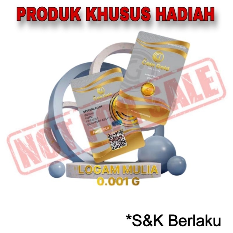 LOGAM MULIA ASLI (COIN GOLD) 0.001gr