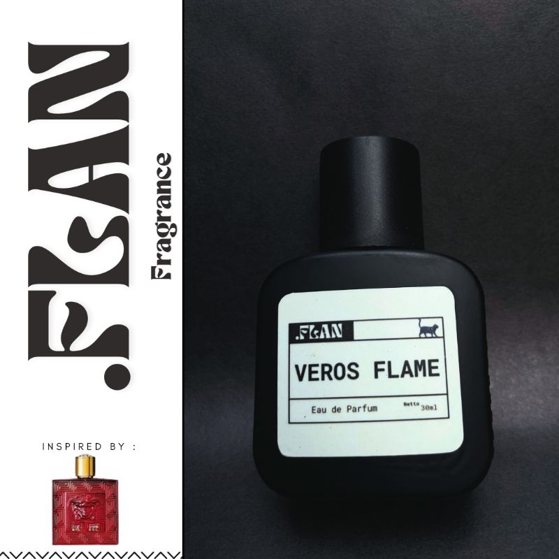 PARFUME VEROS FLAME 30ML Eau De Parfume - Flan Fragrance - Parfume Perfume Parfum Farfum REPLICA