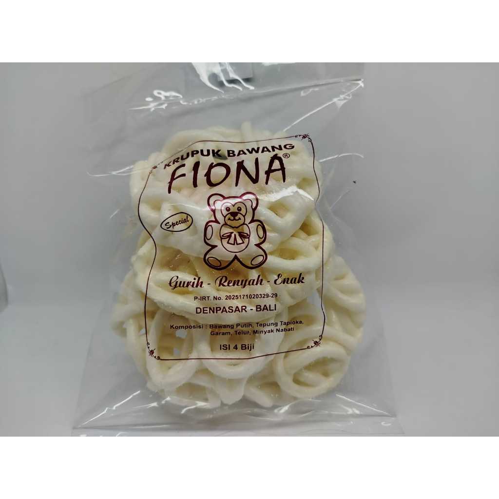 

Kerupuk bawang Fiona isi 4