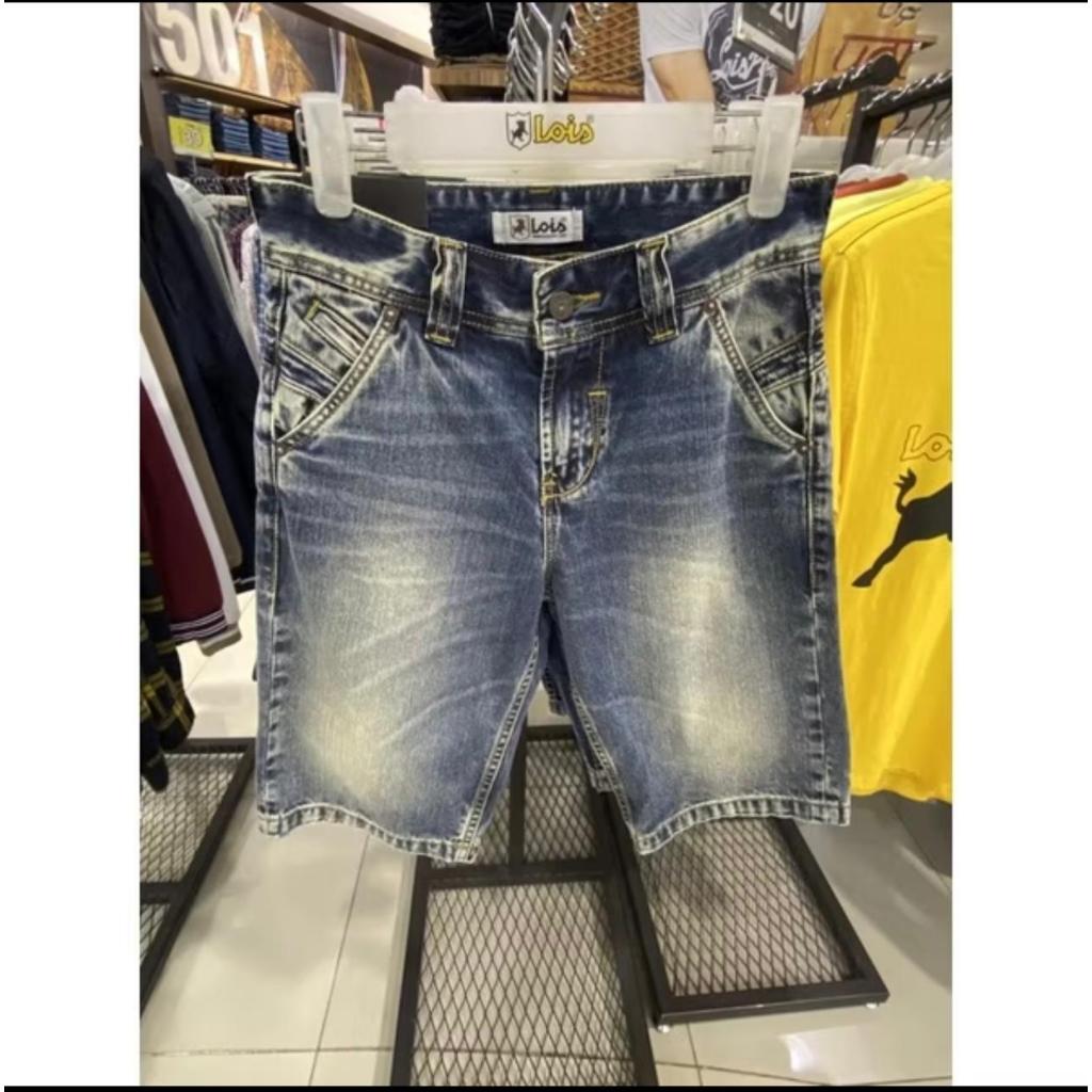 CELANA PENDEK PRIA JEANS LOIS / Celana Jeans Pendek Pria Original 100% Lois Model Terbaru