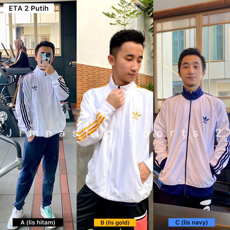 tracktop olahraga ETA 2 Putih Tracktop cowo / Tracktop Adidas CowoCewe / tracktop outdoor / tracktop