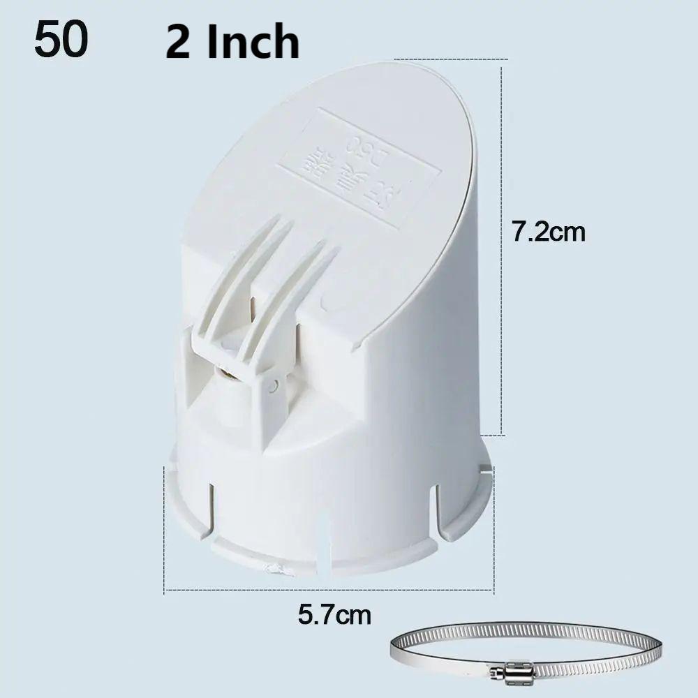 Pvc Backflow Valve + Klam Selang 2/3/4/6 Inch Anti Bau Rucika Backflow Valve Tutup Saluran Got Anti