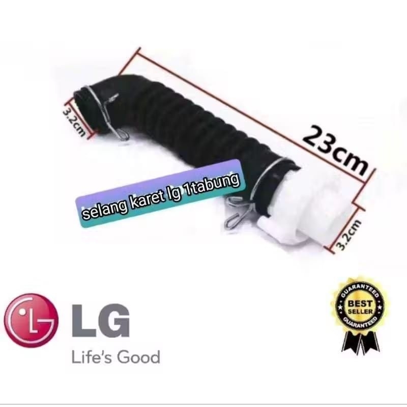 Selang Karet Hitam Pembuangan Mesin Cuci LG 1 Tabung