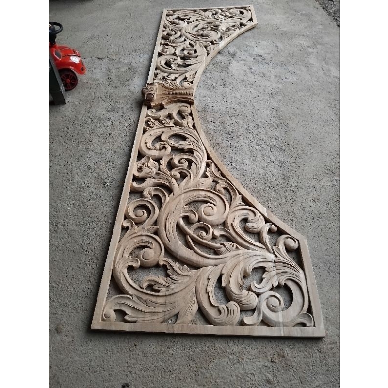 hiasan dinding ukir | tempel ukir mahkota | tempel ukr gapuro | hiasan atas pintu ukir | set tempel 