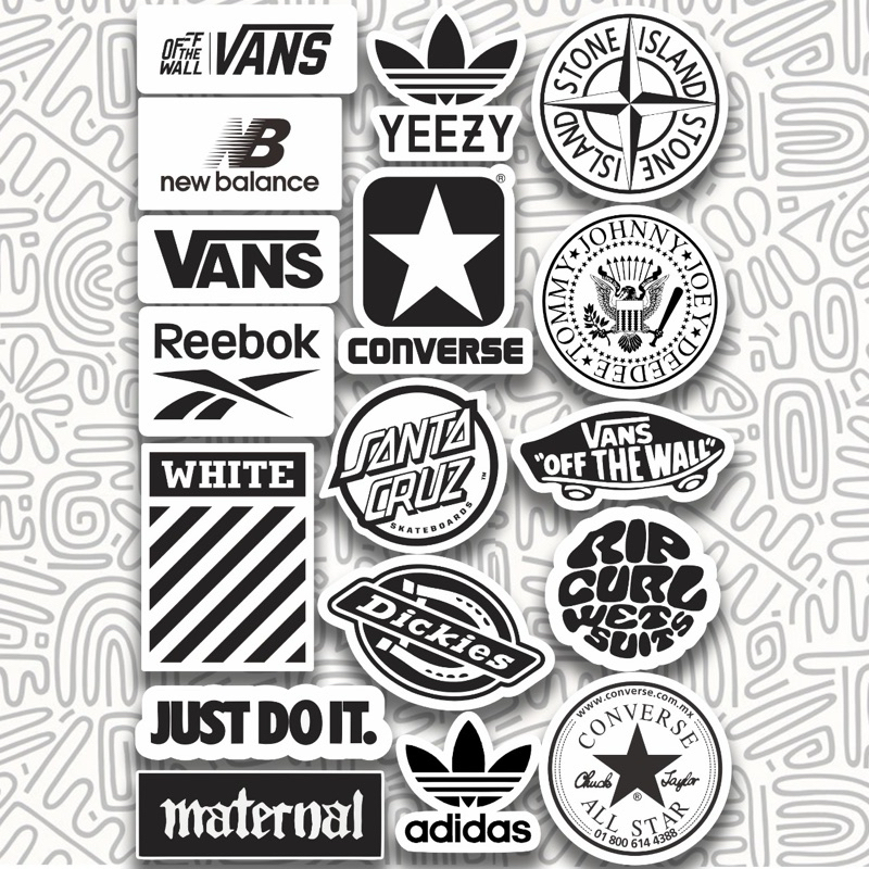 

Sticker Pack Brand Aesthetic || nike maternal vans stones island