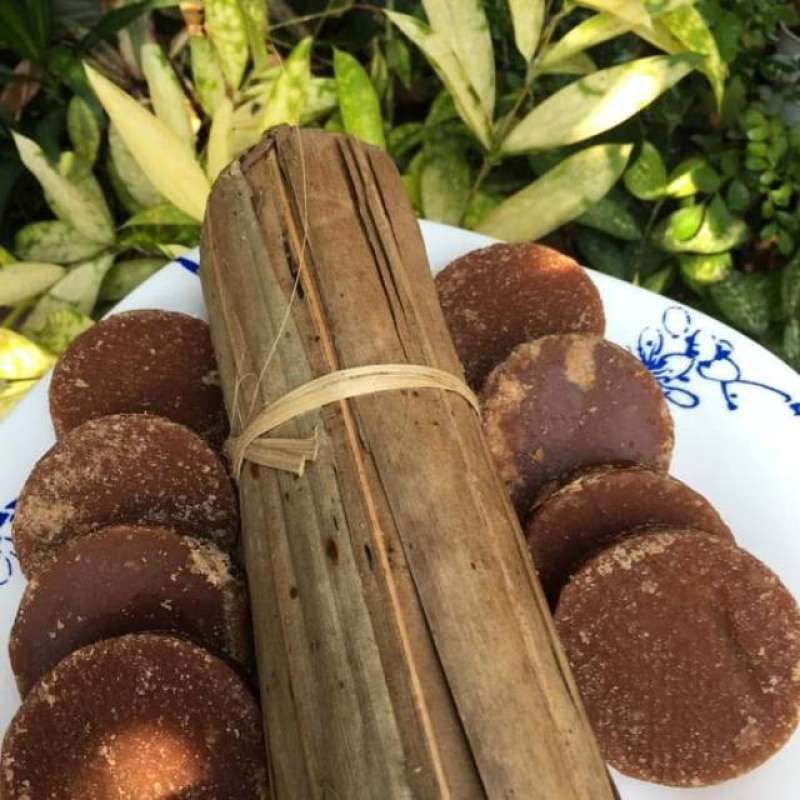 

TERMURAH - 2 Kg Gula Aren Asli Bungkus Daun Organik / Gula Kawung Asli Tanpa Campuran