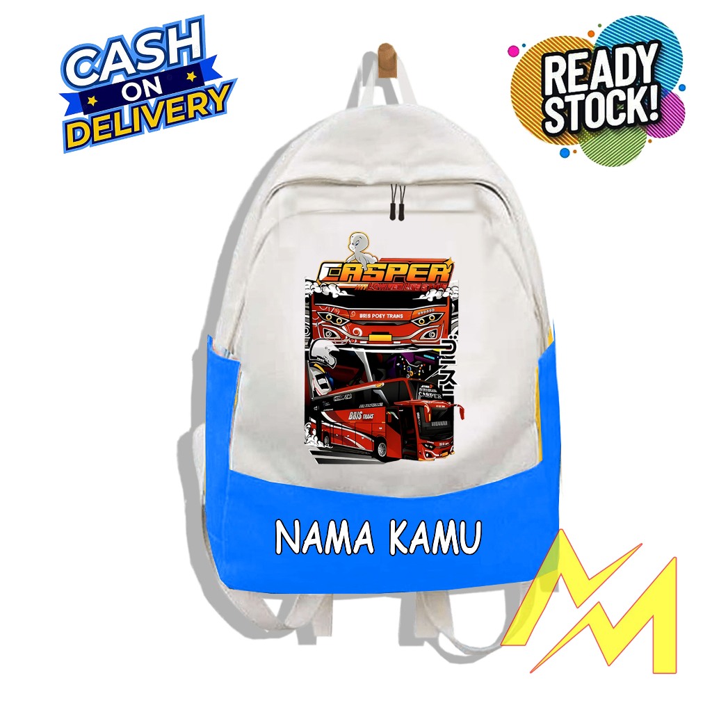 TAS SEKOLAH ANAK RANSEL SEKOLAH ANAK TK SD TERBARU LOGO BUS MBAH SURI CASPER TERBARU
