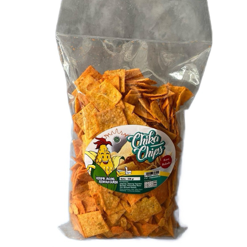 

PROMO Cemilan keripik jagung Chika chips balado