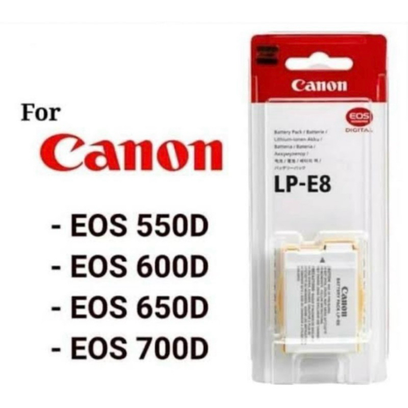 BATERAI LP E8 CANON ORIGINAL