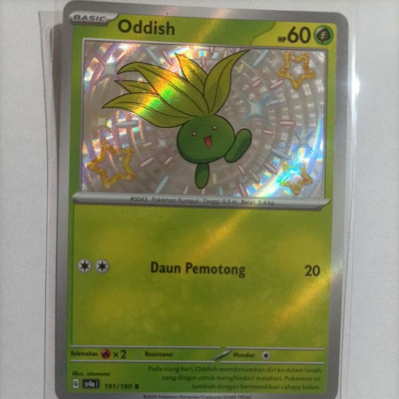 Oddish 191/190 S - Shiny - Pokemon TCG Indonesia