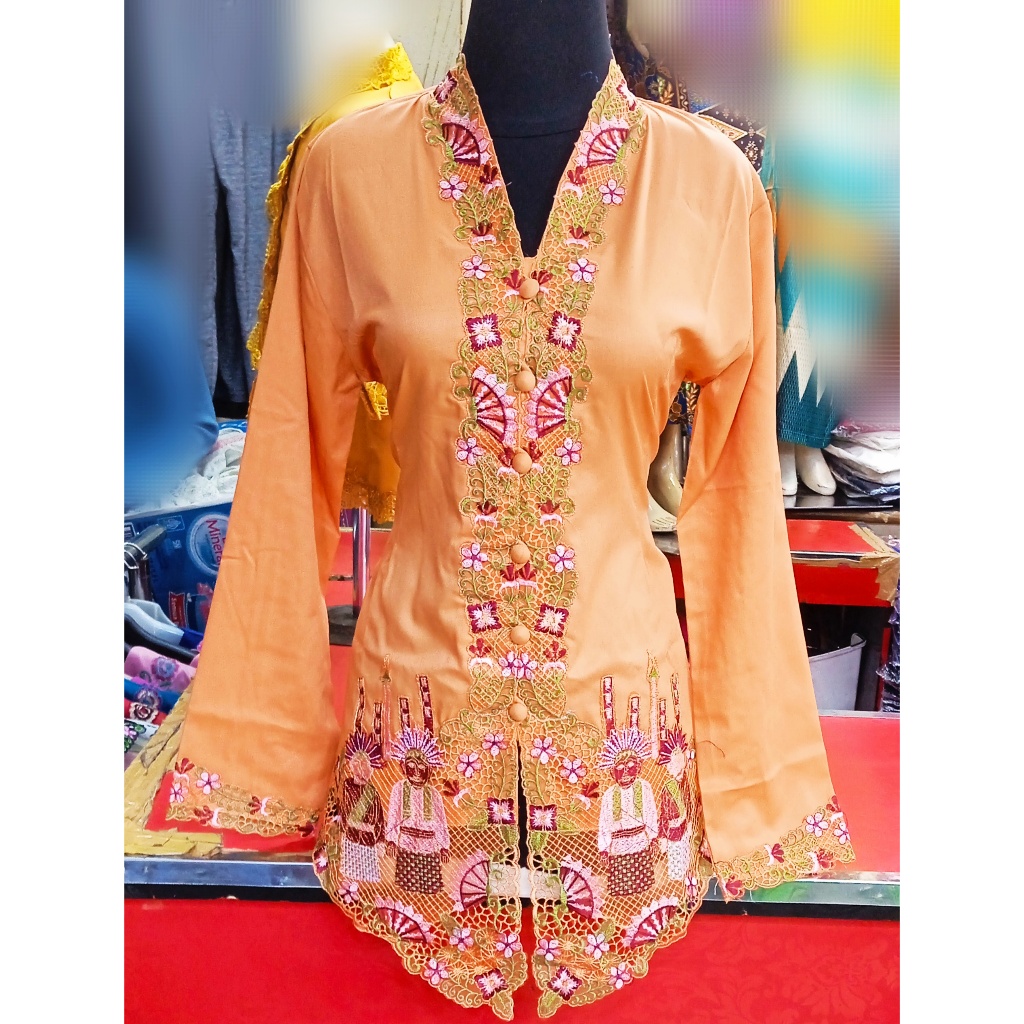 BAJU KEBAYA BORDIR ENCIM BETAWI/KEBAYA TASIK/KEBAYA BORDIR MODERN CANTIK/KEBAYA BORDIR BALI/KEBAYA