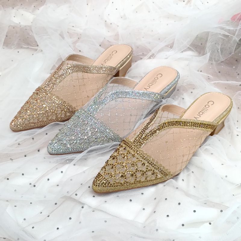 Sandal Bustong Pesta Wedding Collibry Import