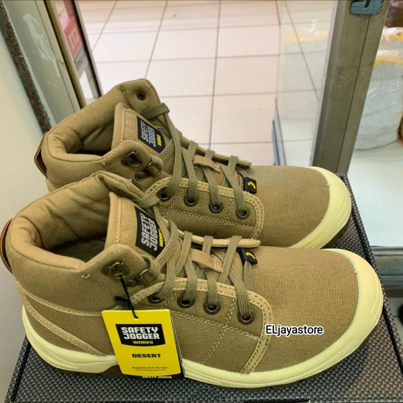 Sepatu Safety Jogger DESERT Cream - Safety Shoes Jogger DESERT Cream 100% Original Berkualitas