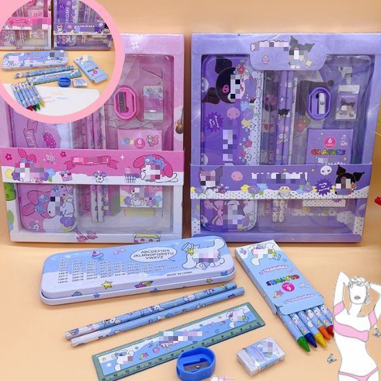 

Update Meriah SS Paket Alat Tulis Set 7 in 1 Set Stationery 7in1 Karakter Kartun Alat Tulis Anak Sekolah Penghapus Pengaris Kotak Pensil Penggaris Crayon