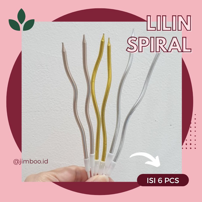 Jimbaran | Lilin Spiral Ulang Tahun Lilin Korea